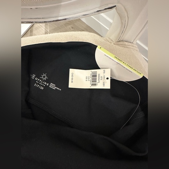 Small Black NWT OFFLINE By Aerie Goals High Waisted Legging 7/8 - Picture 6 of 9